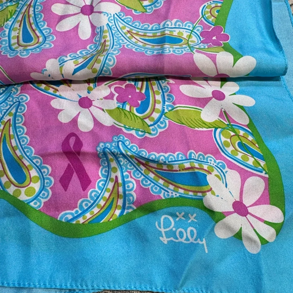 Lilly Pulitzer Vintage Silk”Tied to the Cause